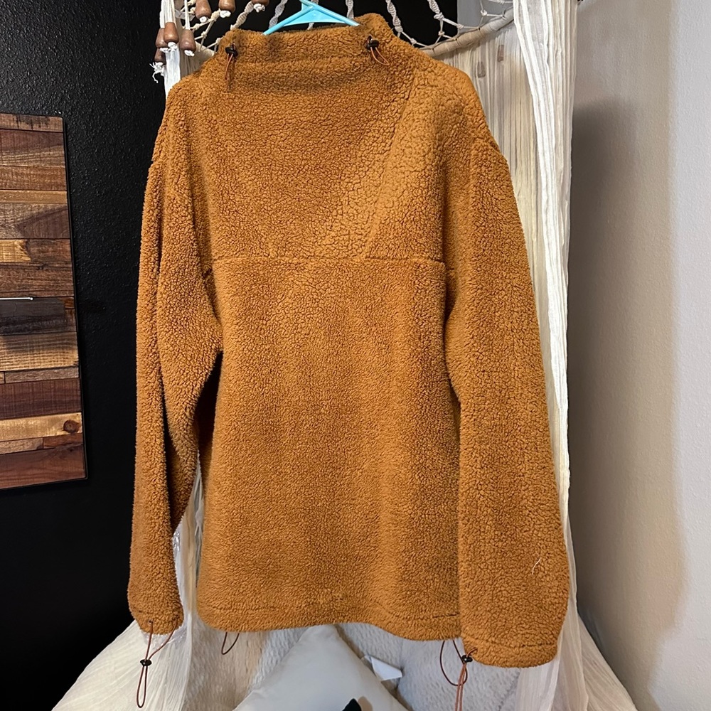 Boohoo man HIGH NECK BORG SWEATSHIRT